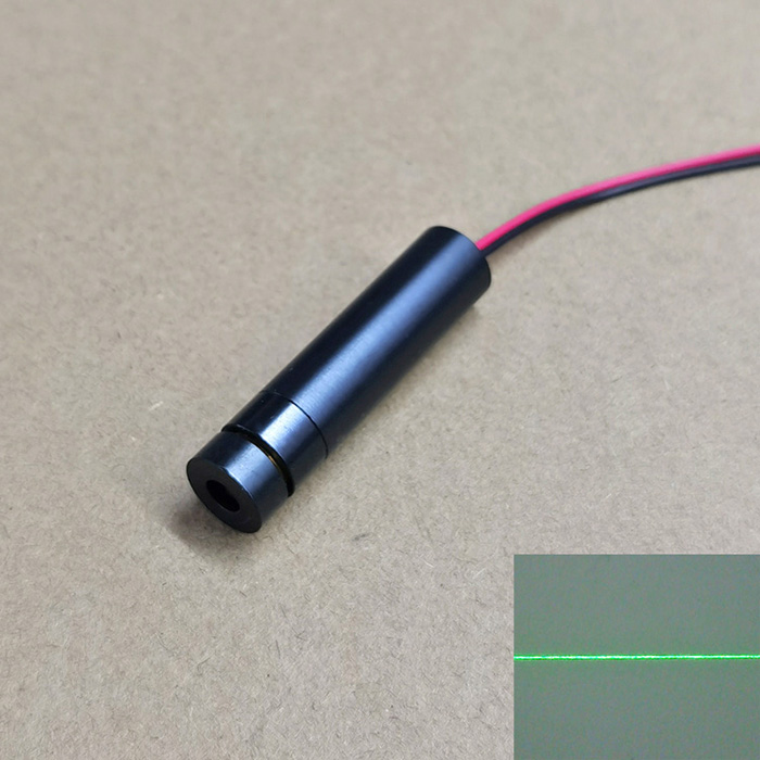 520nm 10mW Wide Voltage Green Laser Module Line For Cutting/Sweeping/Positioning Φ12*50mm
